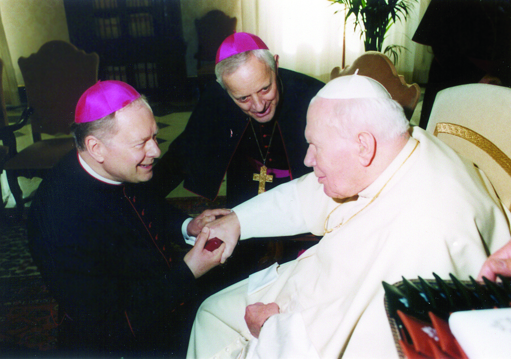 Bishop Brandt with the Pope