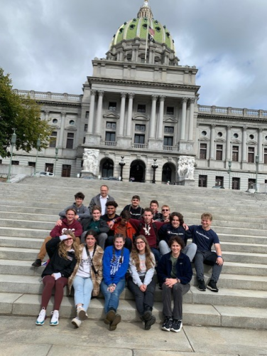 Students on Capitol Steps